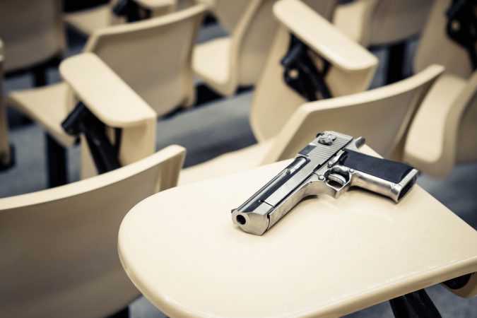 Gun in a classroom