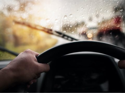 Driving in rain