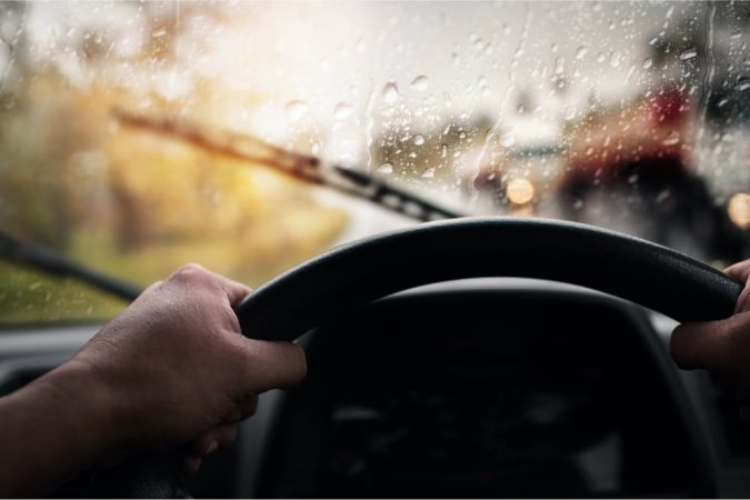 Driving in rain