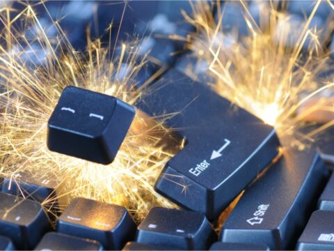 Exploding keyboard